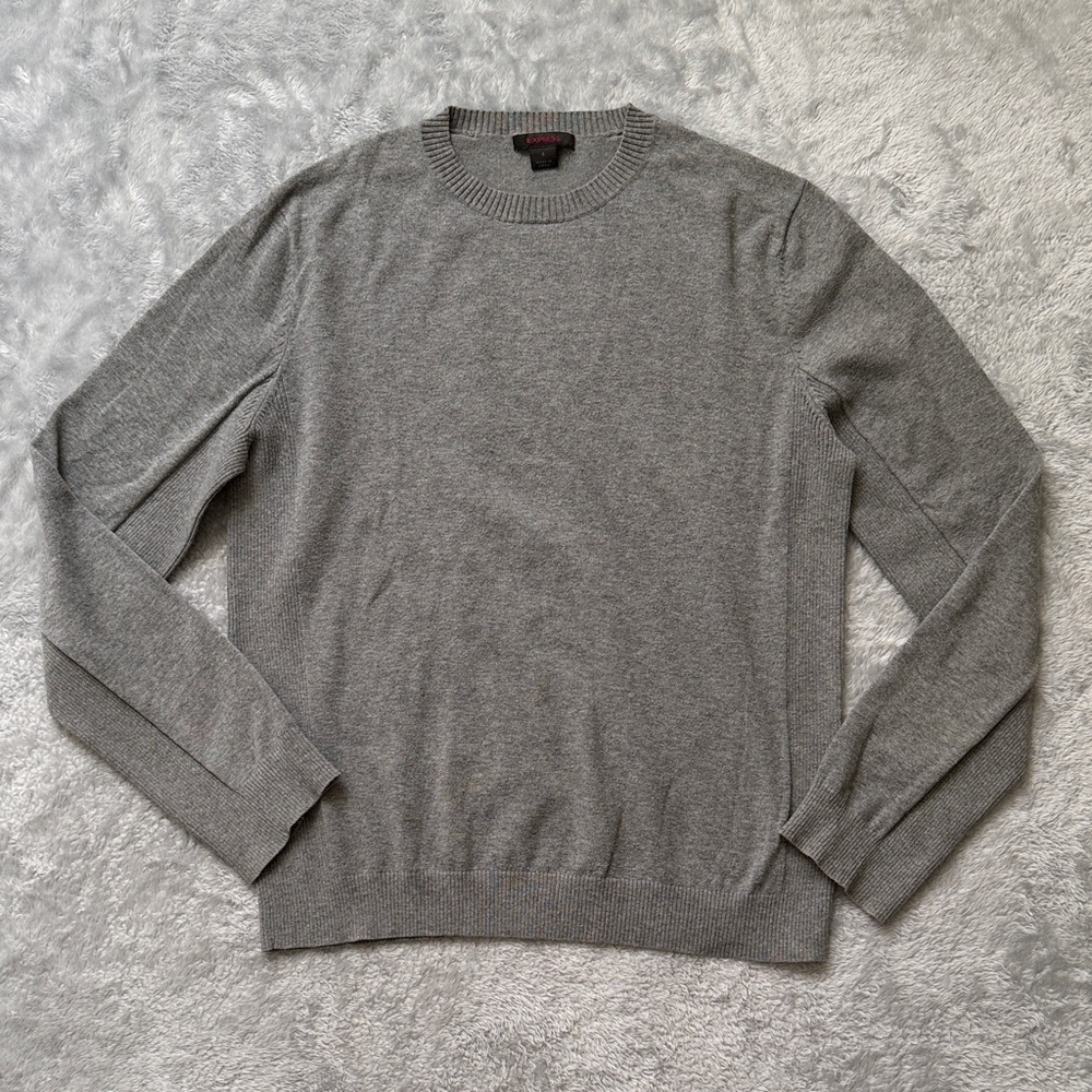 Express Gray Crewneck Sweater